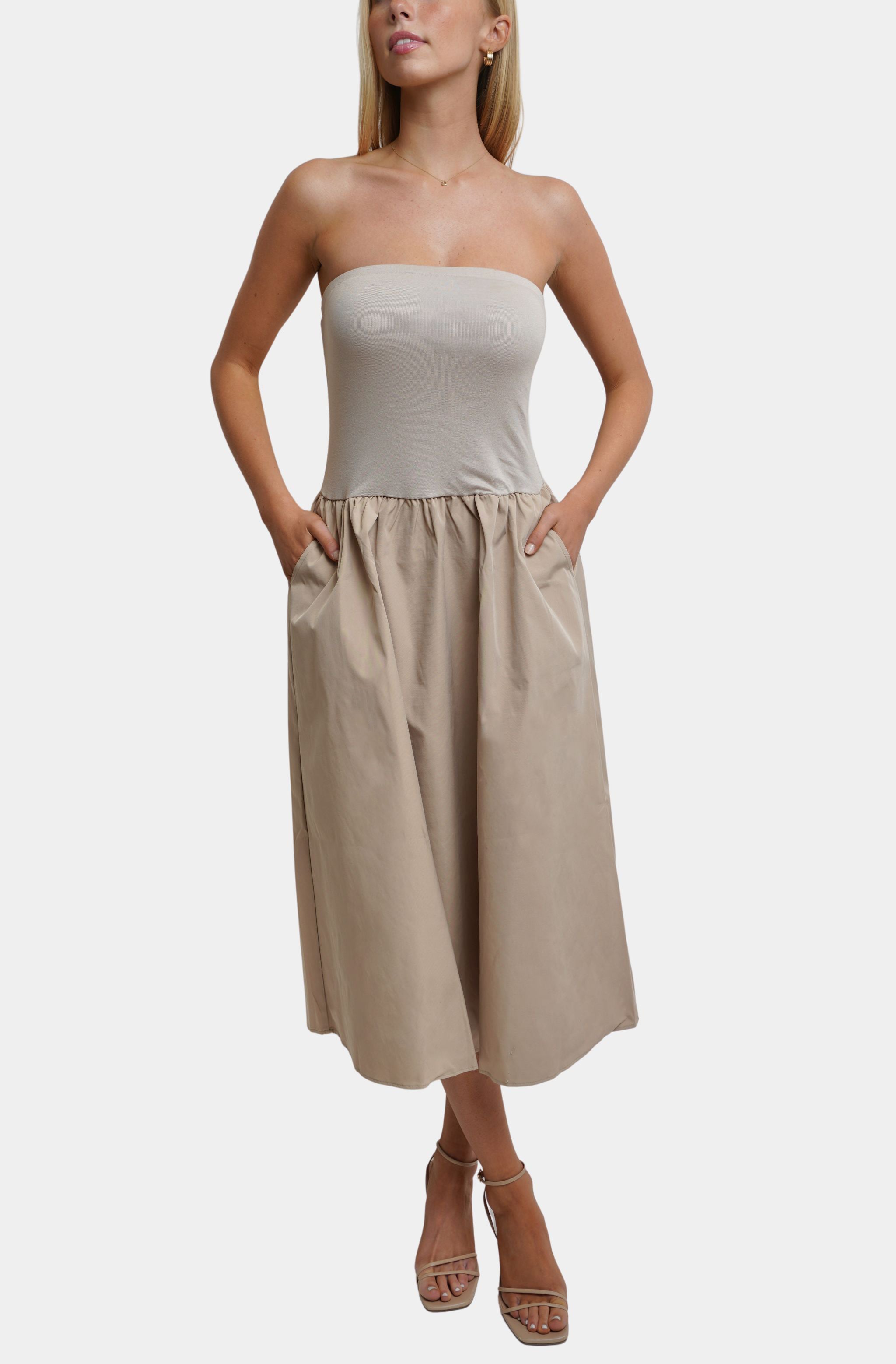 The Tube Top Midi Dress