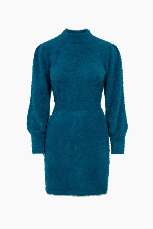 Victoria Scoop Back Sweater Midi Dress