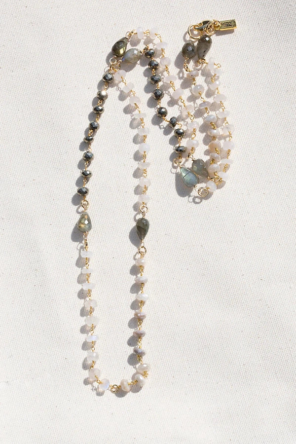 Hazy Gemstone Necklace