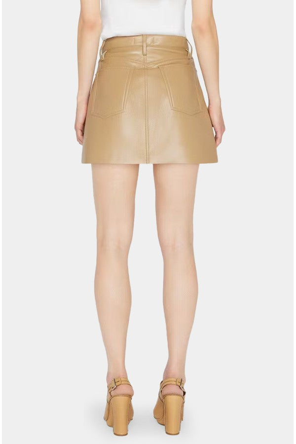 High N&#39; Tight Recycled Leather Skirt