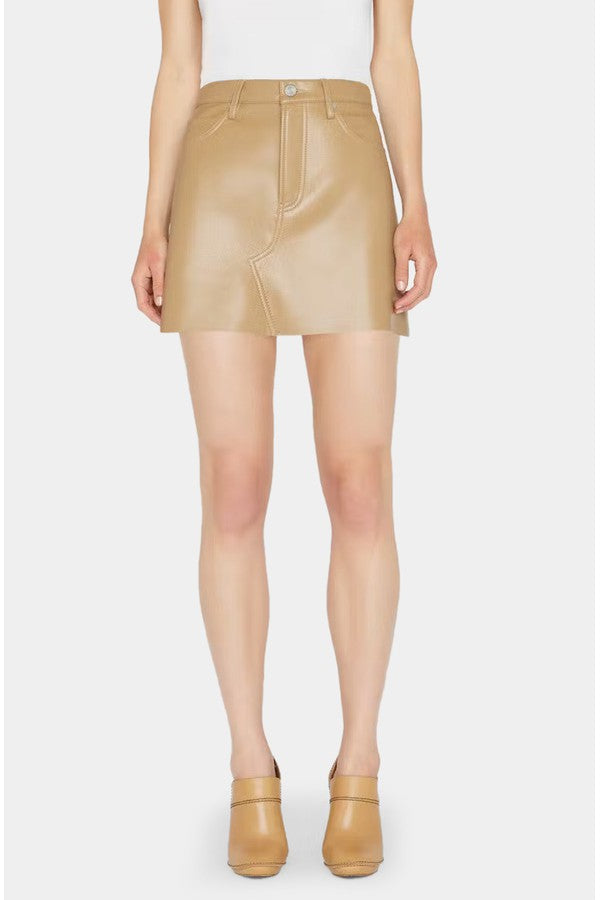 High N&#39; Tight Recycled Leather Skirt